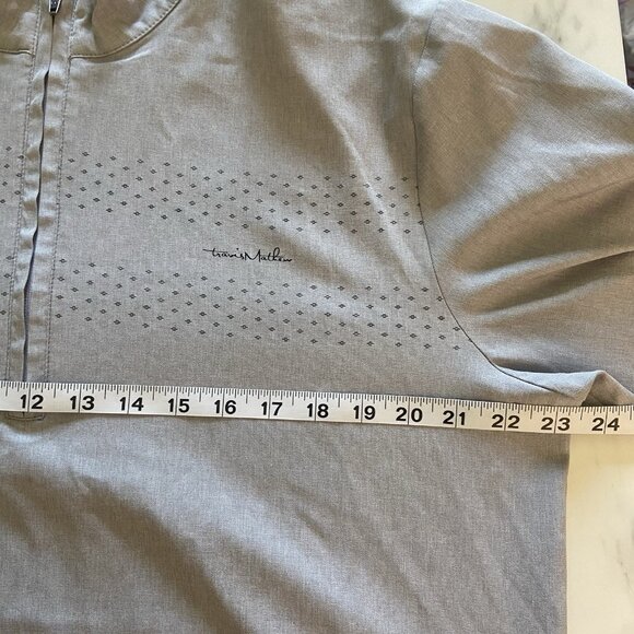 Travis Mathew 1/4 Zip Pullover Mens Large Gray Golf Performance Lightweight - Picture 8 of 9